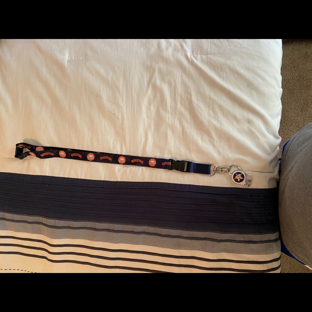 Houston Astros Lanyard and badge reel